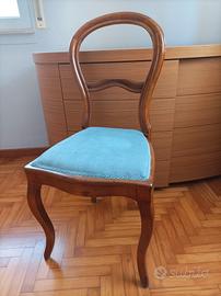 Sedia antica in noce 