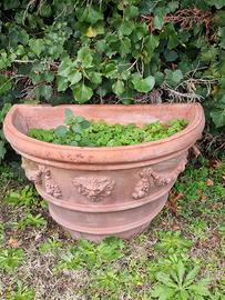 Vaso in terracotta lavorata