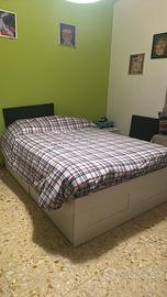 letto  contenitore piazza e mezza con materasso