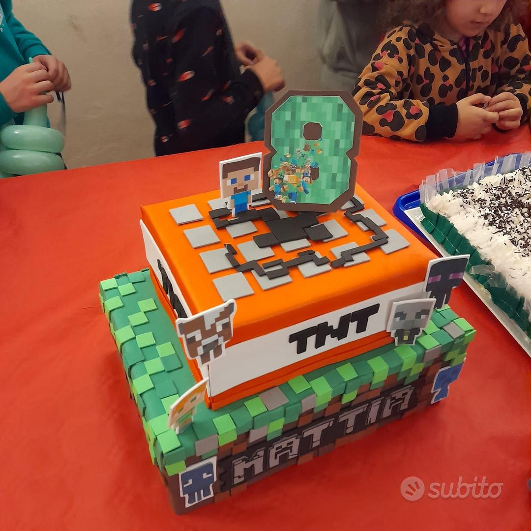 Torta di compleanno Minecraft - Tutto per i bambini In vendita a