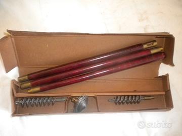 Bacchette per pulizia fucile in legno anni '40