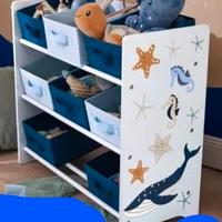 mobiletto portagiochi per bambini nuovo