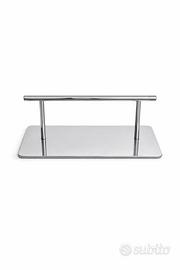 Poggiapiedi parrucchiere cromato professionale