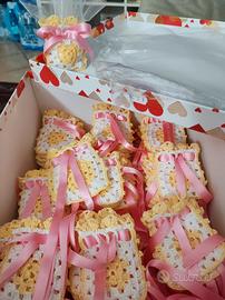 bomboniere x cerimonie fatte all uncinetto 