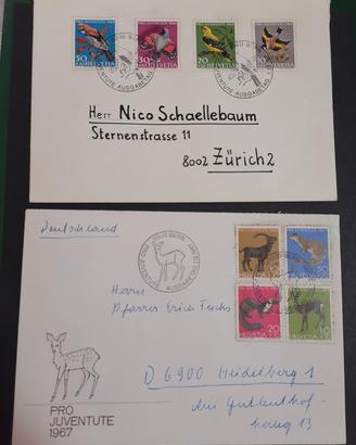 Svizzera Fdc tematiche