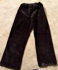 Pantaloni di velluto grigio