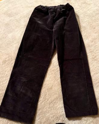 Pantaloni di velluto grigio