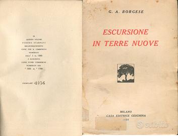 Giuseppe antonio borgese escursione in terre nuove