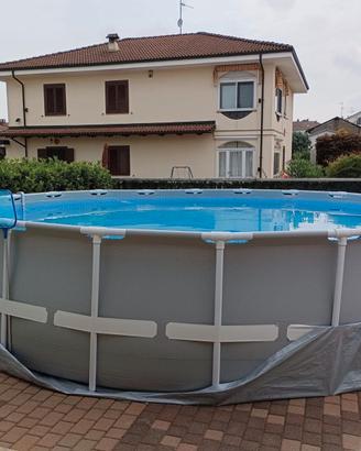Piscina rotonda Prisma Frame 610x132 cm
