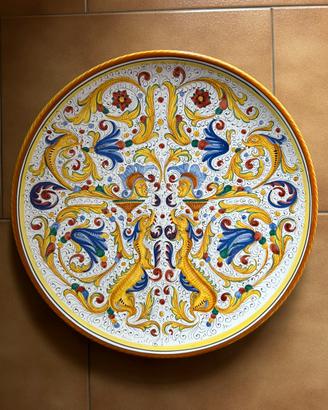 Piatto decorativo ceramica dipinto a mano - Deruta