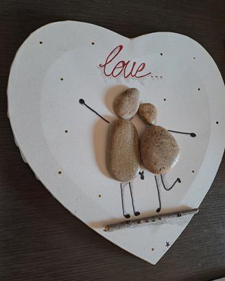 SET 4 PEZZI -Pebble Art - Fatti a mano