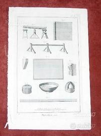 Vetraio - incisioni originale del '700 - Diderot