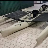 Hobie island 2 posti tandem canoa pedali vela