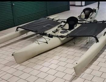 Hobie island 2 posti tandem canoa pedali vela