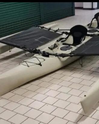 Hobie island 2 posti tandem canoa pedali vela