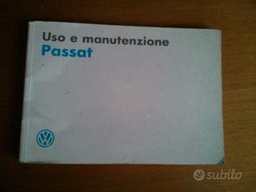 VW PASSAT Libretto uso e manutenzione 1989