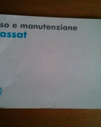 VW PASSAT Libretto uso e manutenzione 1989