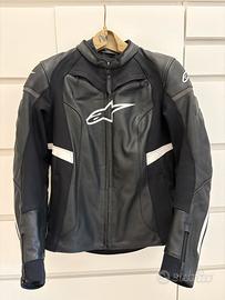 Alpinestars giacca moto donna NUOVA in pelle Tg 44