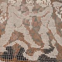 coperta filet angeli eseguita a mano antica uno