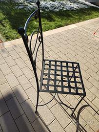 6 sedie in ferro battuto perfette!!