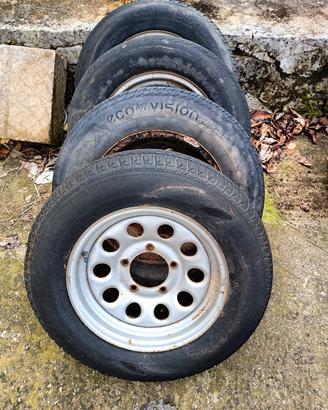 set di 4 cerchi con gomme Suzuki Jimmy 