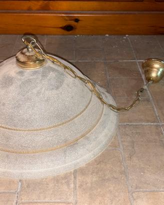 Lampadario a sospensione in vetro