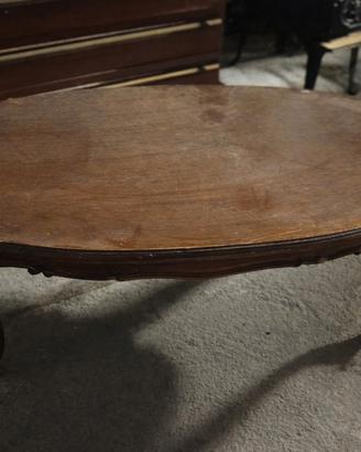 Tavolino ovale in legno