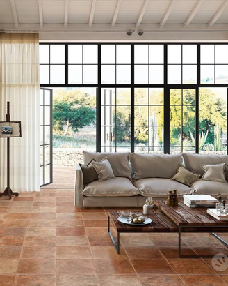 Pavimento in gres effetto cotto serie Cardinale