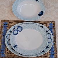 servizio piatti ceramica sarda 