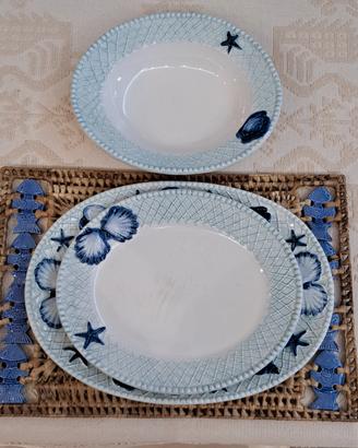 servizio piatti ceramica sarda 