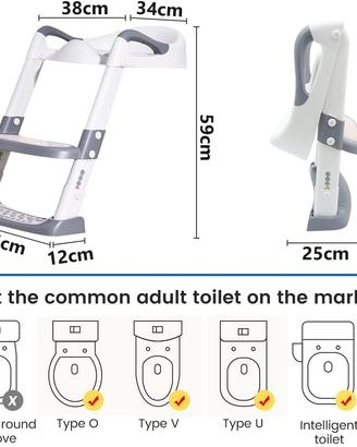 Riduttore WC per Bambini Vasino con Scaletta