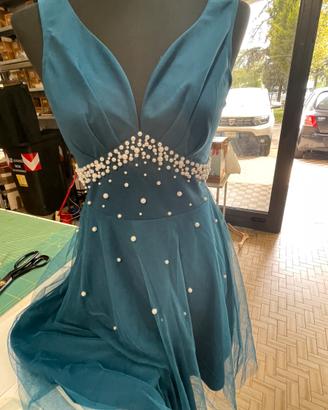 Abito tulle e perle