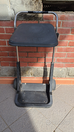 Carrello porta rifiuti da giardino claber