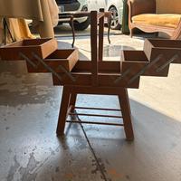 Porta set cucito legno