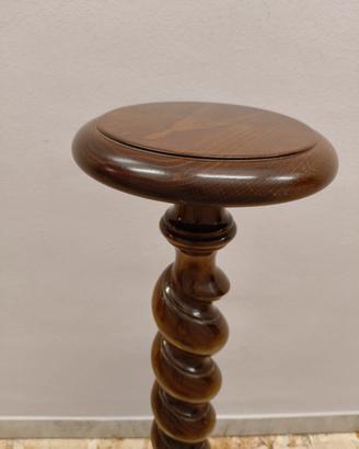  Colonna portavasi decorativa vintage legno  