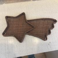 Vassoio in vimini a forma di stella cometa