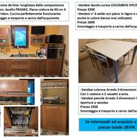 Cucina completa DOIMO con sedie e tavolo