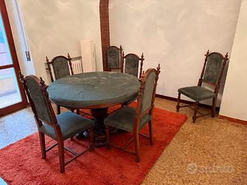 Tavolo Rotondo Allungabile --- coMPLeto 6 sedie --