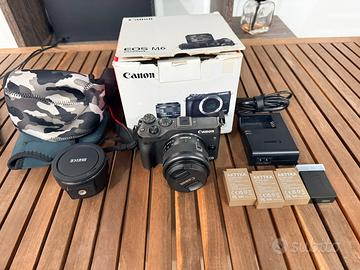 Canon EOS M6 Kit 15-45mm + altro