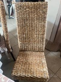 Sedia con schienale alto