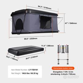 tenda da tetto rigida