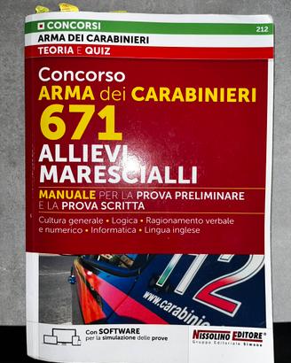 Manuale di preparazione al concorso carabinieri
