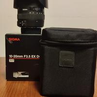 Obiettivo SIGMA 10-20mm F3.5 EX DC per Nikon