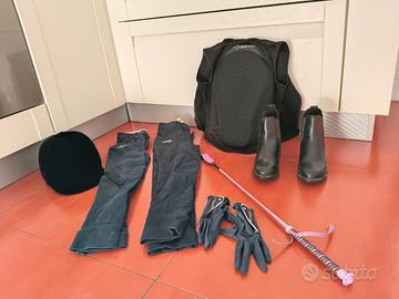 Kit equitazione bambino abbigliamento da cavallo