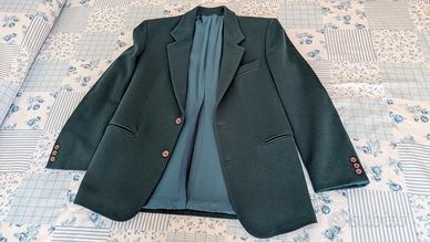 Giacca sartoriale in lana verde 