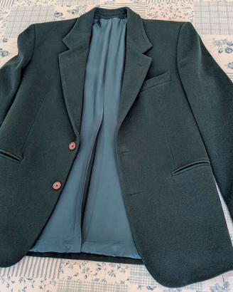 Giacca sartoriale in lana verde 