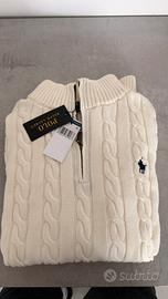 Maglione polo ralph lauren a treccie