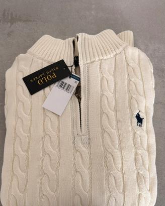 Maglione polo ralph lauren a treccie
