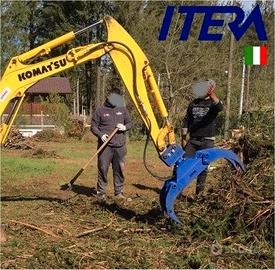 Pinza per tronchi legna spaccata pietre