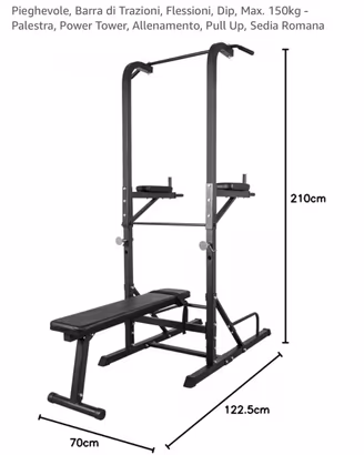 Stazione fitness multifunzione Power Tower